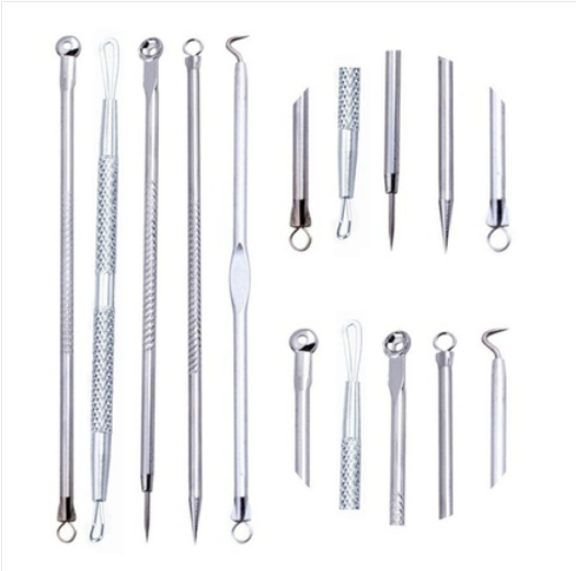 5-Piece Acne Extraction and Makeup Removal Tool Set